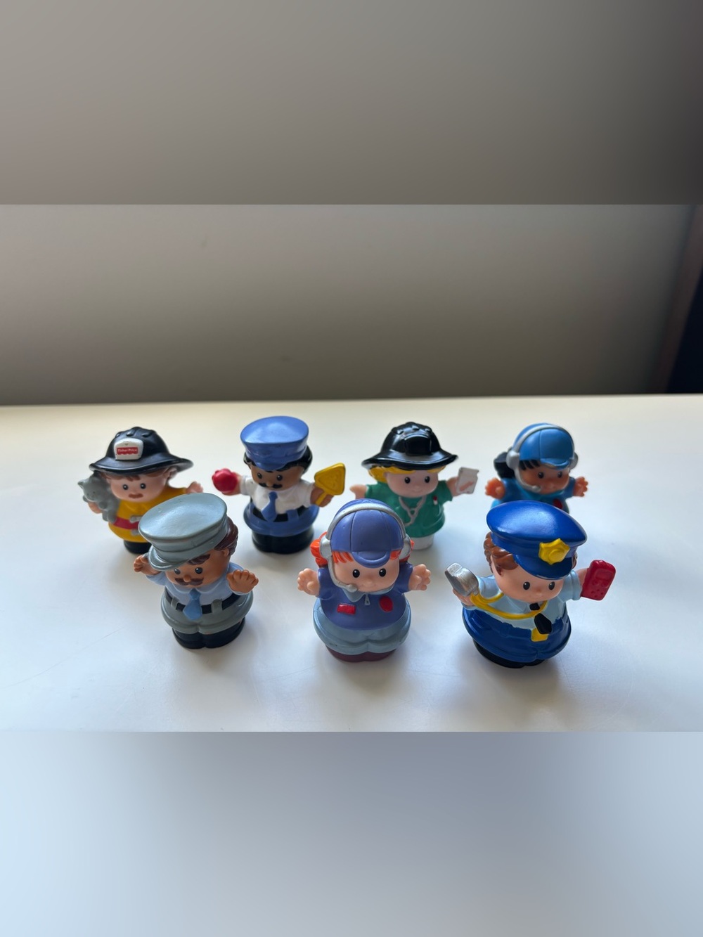 Fisher price little people vintage first responders bundle of 7 police fireman